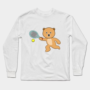 Bear and Tennis Long Sleeve T-Shirt